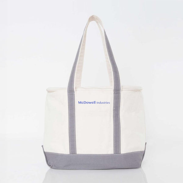 Add Your Logo: Large Canvas Lunch Cooler
