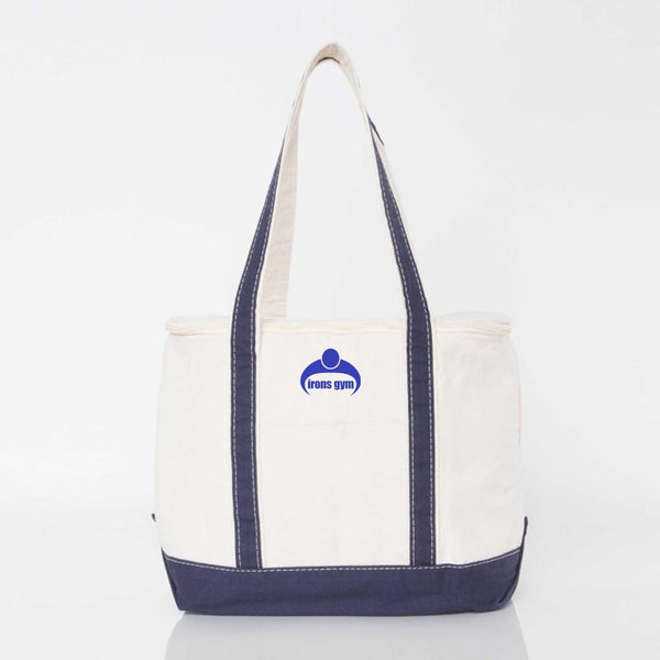 Add Your Logo: Large Canvas Lunch Cooler
