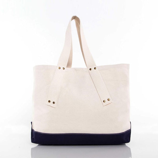 Add Your Logo: Studded Canvas Tote