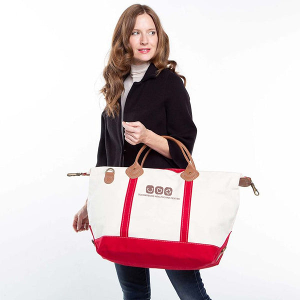Add Your Logo: Jetsetter Canvas Duffle bag