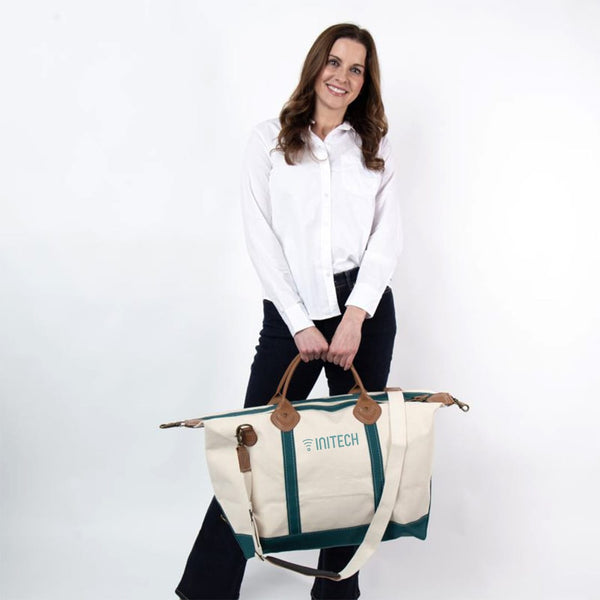 Add Your Logo: Jetsetter Canvas Duffle bag