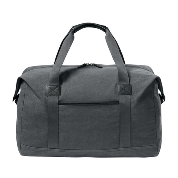 Add Your Logo: Port Authority® Washed Canvas Duffel