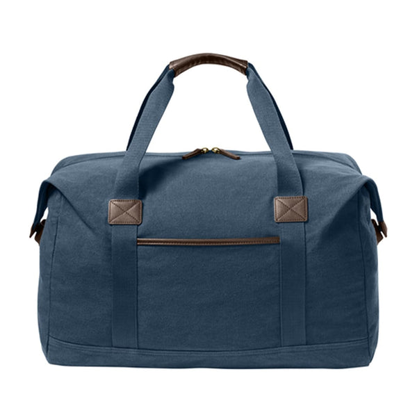 Add Your Logo: Port Authority® Washed Canvas Duffel
