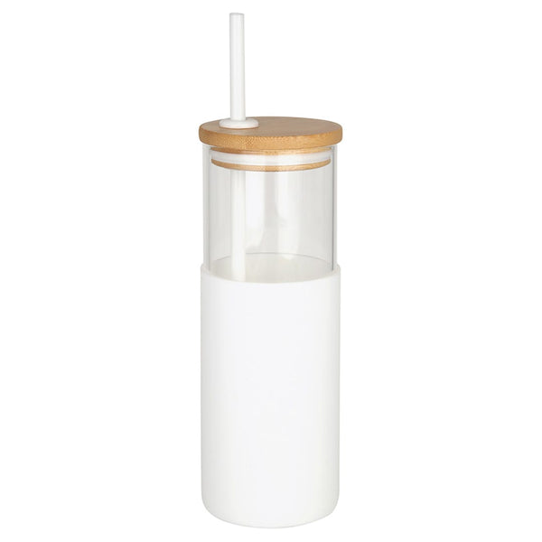 Add Your Logo: 24oz Everyday Glass Tumbler w/ Straw