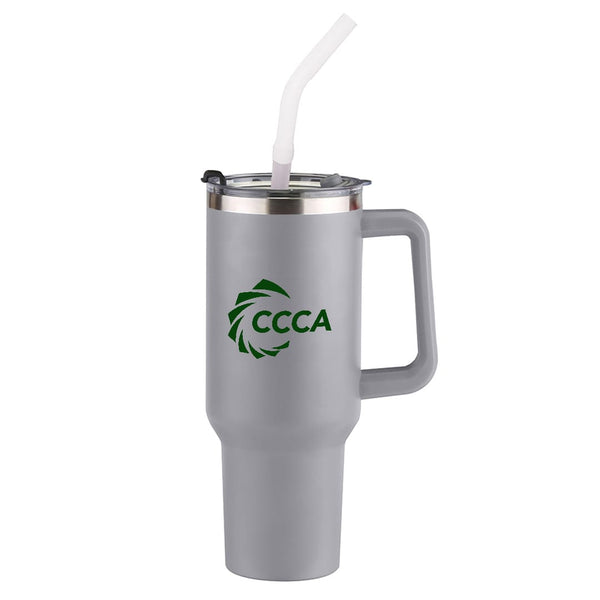 Add Your Logo: 40oz Big Day Insulated Travel Mug with Straw