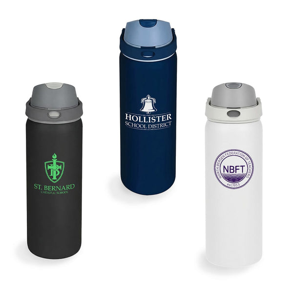 Add Your Logo: 32oz Flexible Sip Stainless Water Bottle