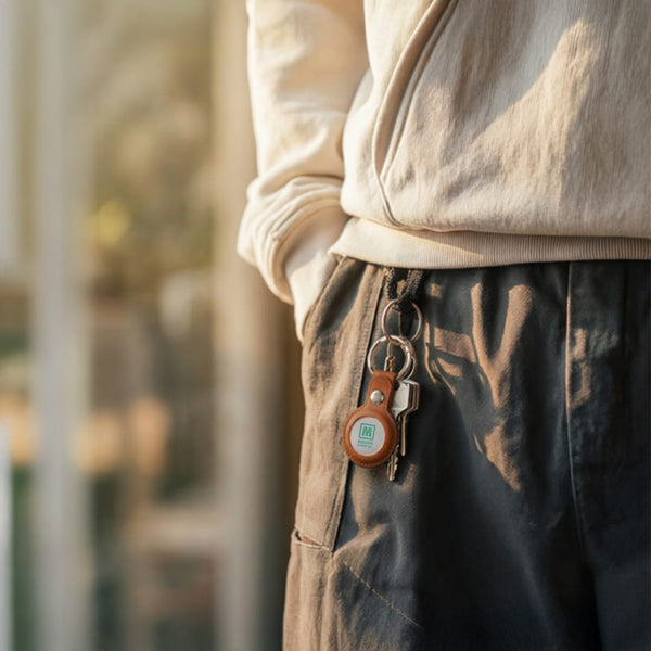 Add Your Logo: NeverMiss Leatherette Key Finder