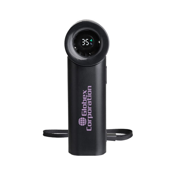 Add Your Logo: CoolBoost Pocket Fan with LCD Display
