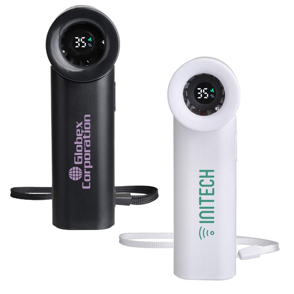 Add Your Logo: CoolBoost Pocket Fan with LCD Display