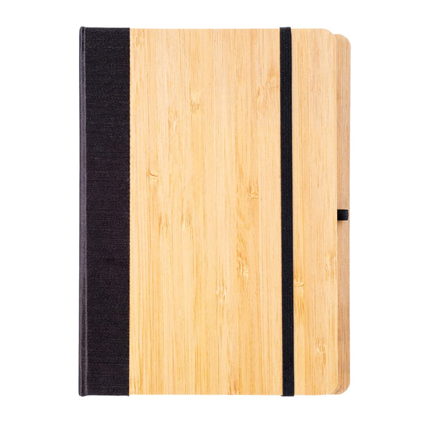 Add Your Logo: Natural Grain Bamboo Notebook
