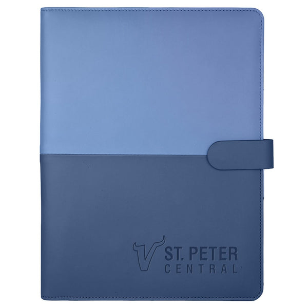 Add Your Logo: Bold Two-Tone Padfolio