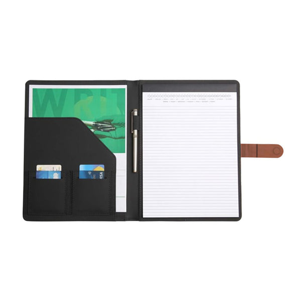Add Your Logo: Bold Two-Tone Padfolio