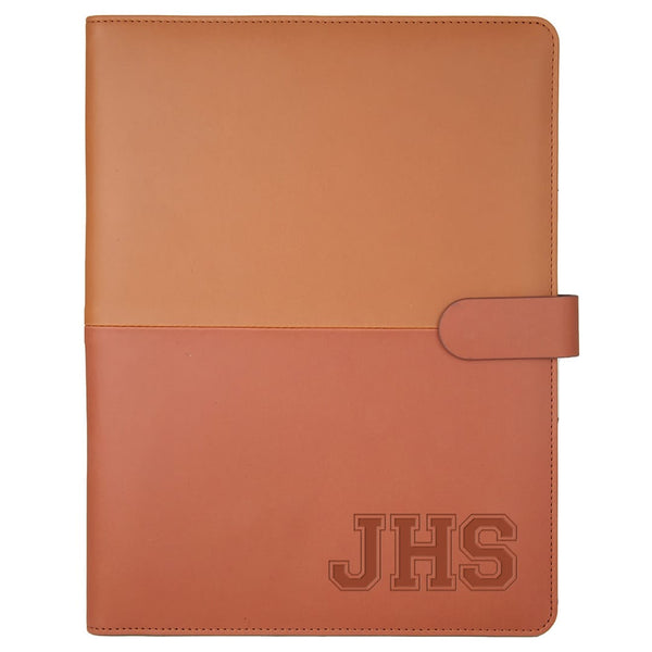 Add Your Logo: Bold Two-Tone Padfolio