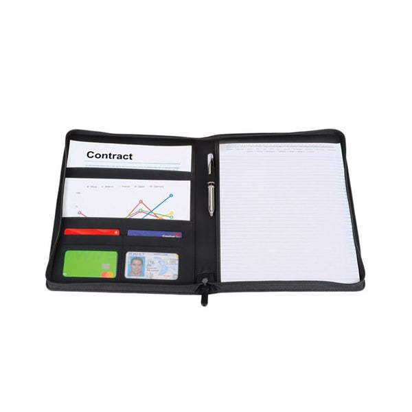 Add Your Logo: Commuter Zippered Executive Portfolio