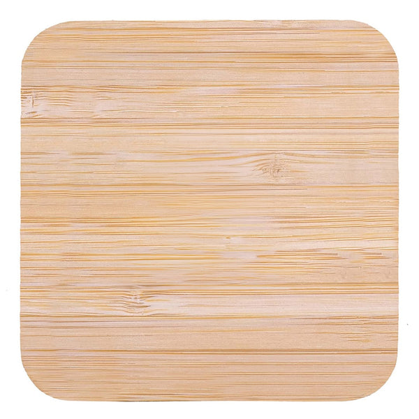 Add Your Logo: EcoCharge 15W Bamboo Wireless Pad