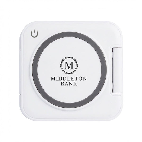 Add Your Logo: Fold & Go 3-in-1 Wireless Charging Station