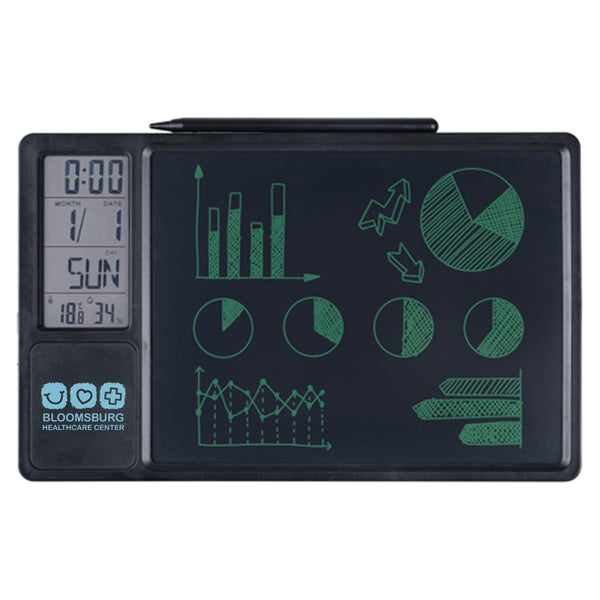 Add Your Logo: DayStart Digital Blackboard Clock