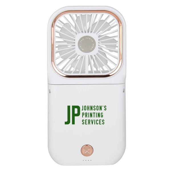 Add Your Logo: Cool Breeze Fan Power Bank