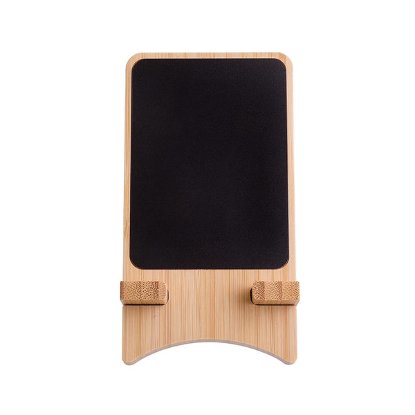 Add Your Logo: GlowCharge Bamboo Wireless Stand
