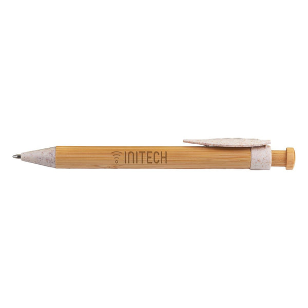 Add Your Logo: GreenWrite Bamboo Wheat Pen