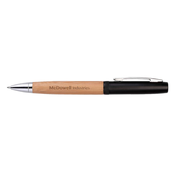 Add Your Logo: Helix Bamboo Twist Pen