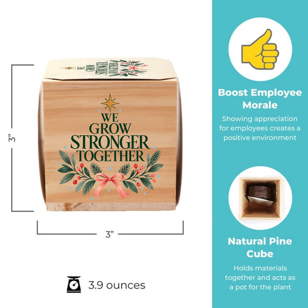 Appreciation Plant Cube - Stronger Together Holiday