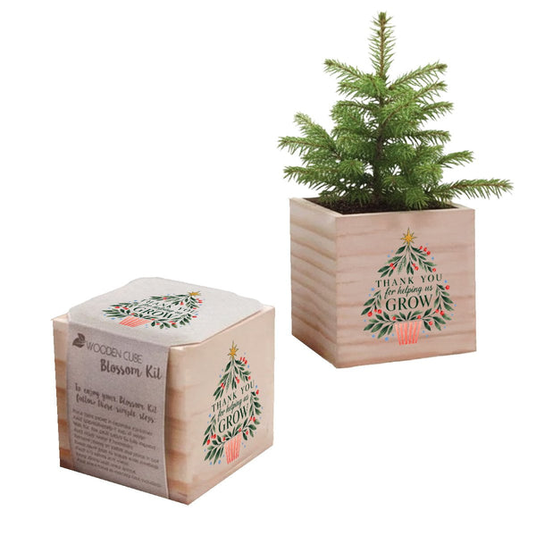Appreciation Plant Cube - Thank You for Helping Us Grow Holiday