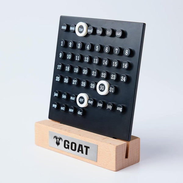 GOAT 365 Perpetual Desktop Calendar