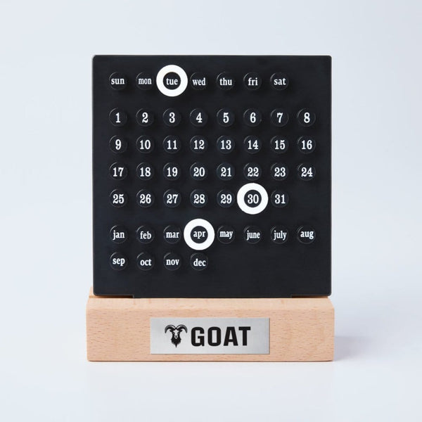 GOAT 365 Perpetual Desktop Calendar