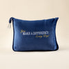 Luxe Travel Pillow Travel Blanket - Navy