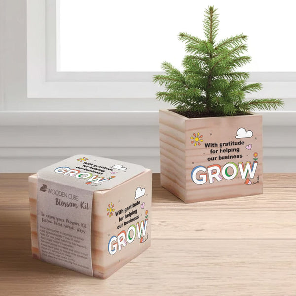 Growing Gratitude Plant Cube - Helping Our Business Grow
