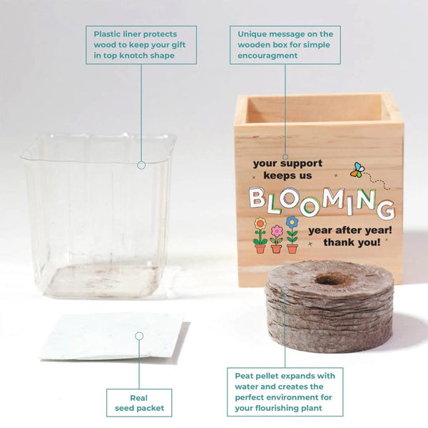Growing Gratitude Plant Cube - Keep Us Blooming