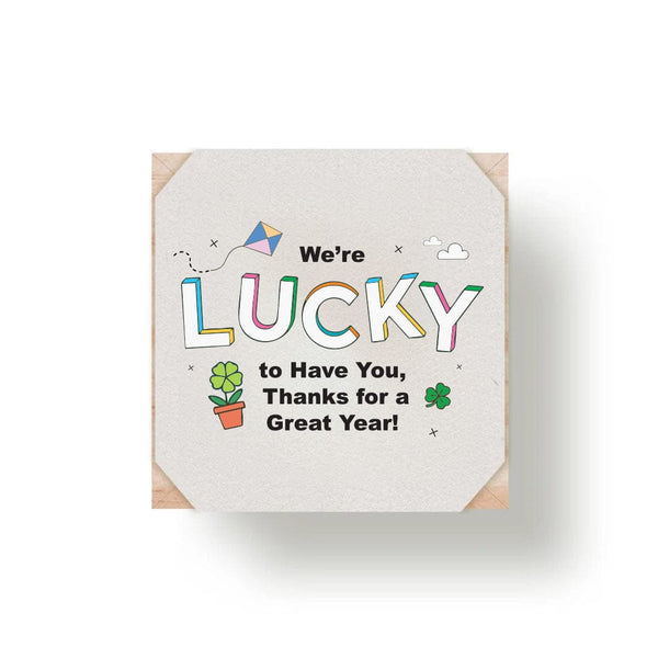 Growing Gratitude Plant Cube - Lucky to Have You