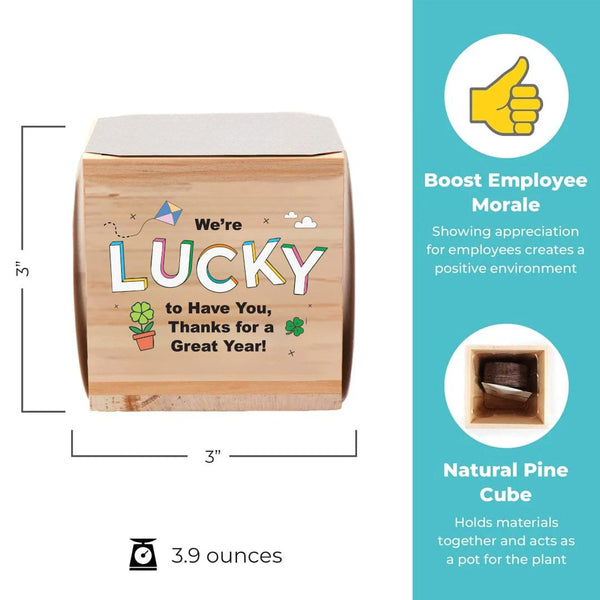 Growing Gratitude Plant Cube - Lucky to Have You