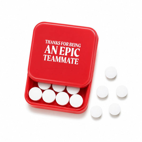 Mini Stocking Desk Drop - Epic - Mints, customizable branded food, beverages & tobacco > food items > candy & chocolate > can
