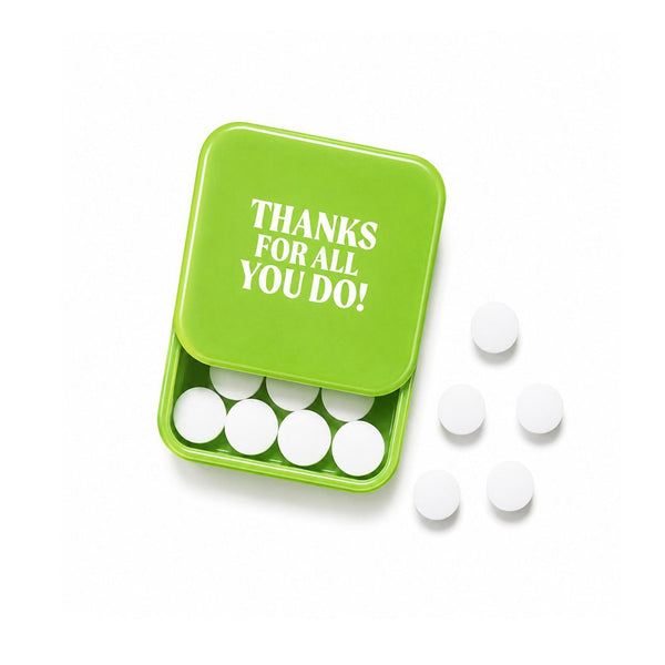 Mini Stocking Desk Drop - Thanks - Mints