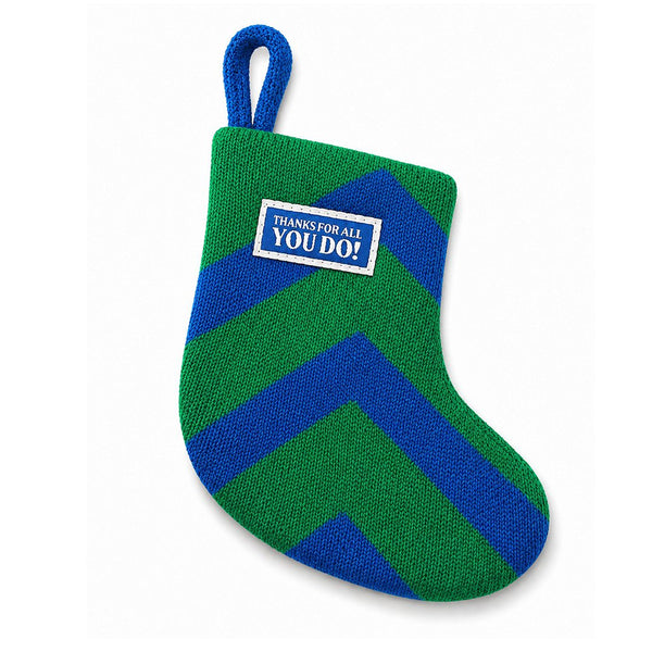 Mini Stocking Desk Drop - Thanks - Stocking, customizable branded home & garden > decor > seasonal & holiday decorations > ho