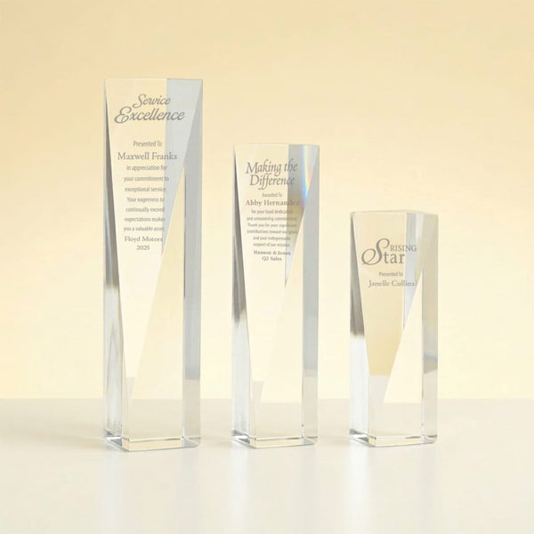 Optic Crystal Visionary Award - 8"