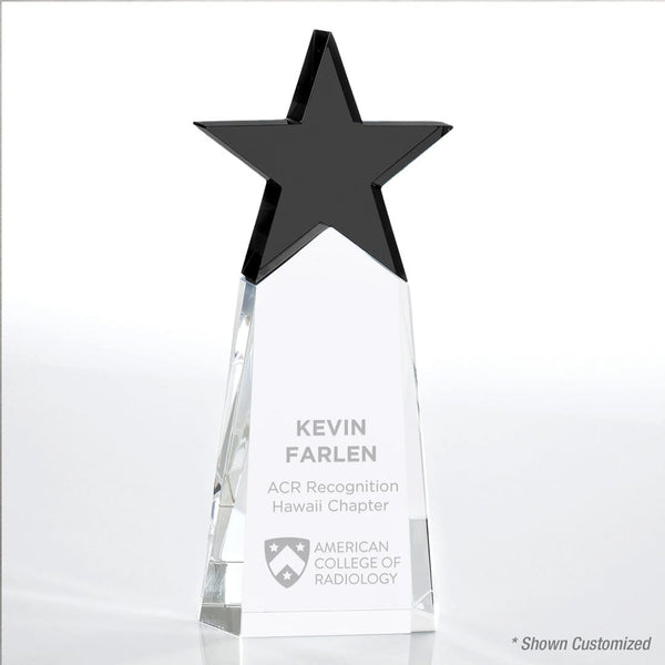 Crystal Star Pinnacle Trophy - Black