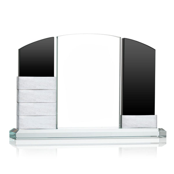 Stacked Achievement Perpetual Trophy - Crest - Black