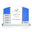 Stacked Achievement Perpetual Trophy - Crest - Blue