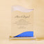Frosted Blue Shimmer Acrylic Awards - Wave