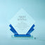 Blue Radiance Crystal Award - Large