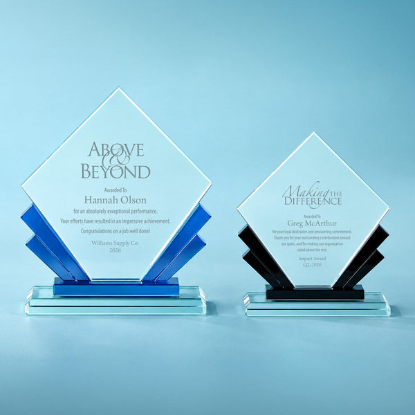 Blue Radiance Crystal Award - Large