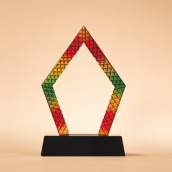 Mosaic Etched Diamond Award - Large