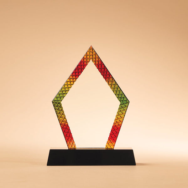 Mosaic Etched Diamond Award - Small