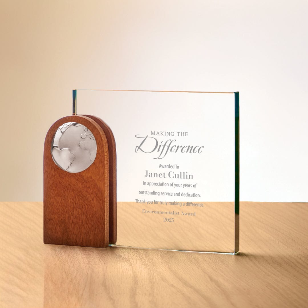 Everwood Sustainable Trophy - Square - Baudville