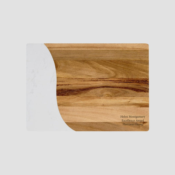 Wood & Marble Serving Board