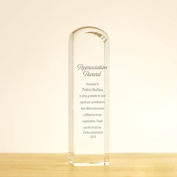 Optic Crystal Heritage Award - Large