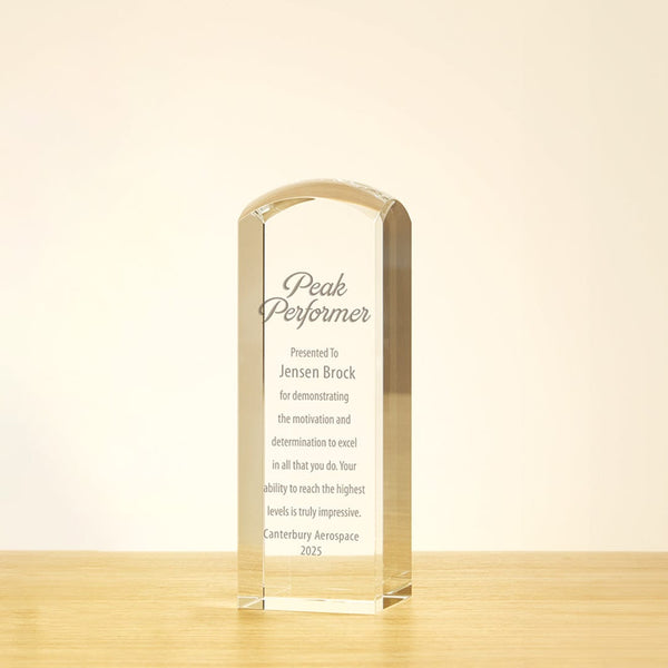 Optic Crystal Heritage Award - Medium